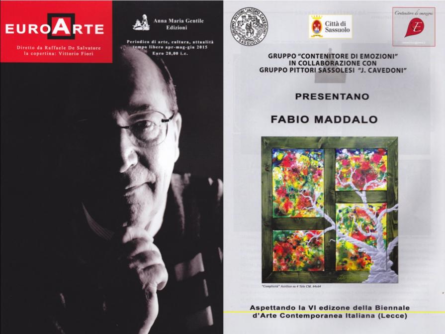 Fabio Maddalo Pubblicazione su Rivista EuroArte Apr-Mag-giu 2015