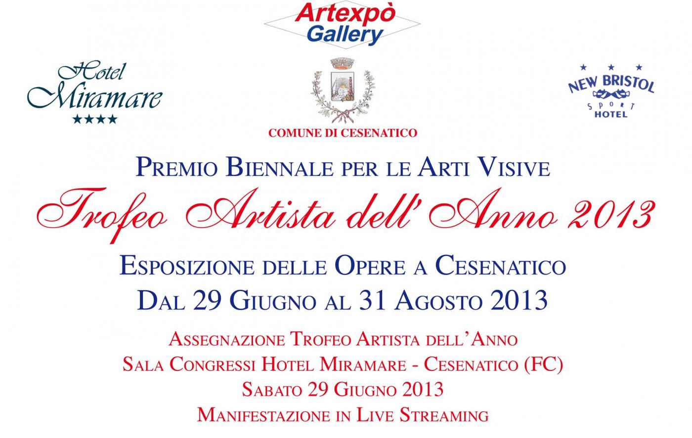 Premio Biennale Trofeo Artista dell'Anno 2013