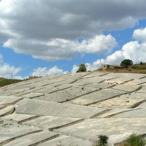 Italy. Sicily, Trapani blue salt