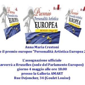 Premio Europeo "Personalità Artistica Europea 2013"