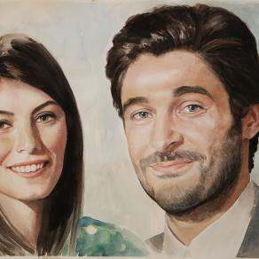 Alessandra Mastronardi e Lino Guanciale ritratto