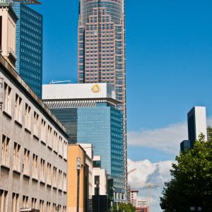 Germany. Frankfurt. Architectures, also of bodies