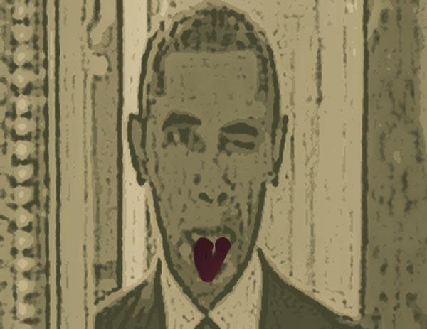 Obama made Selfie to valentine day