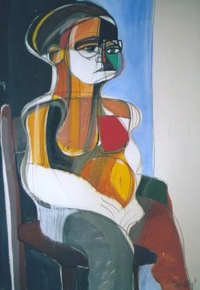 Woman sitting