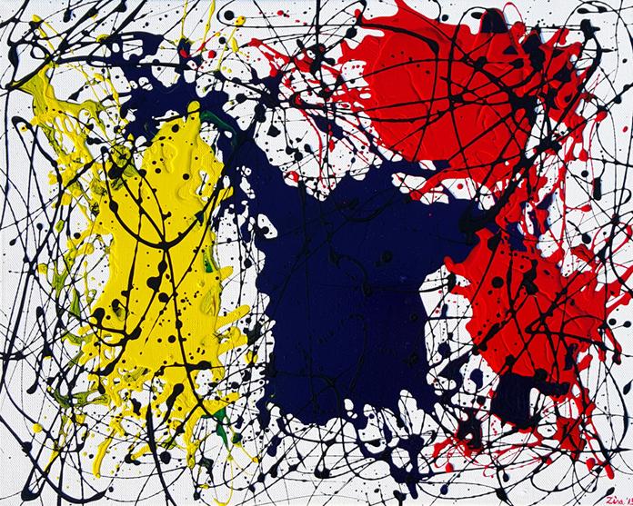 Omaggio a Mondrian e Pollock