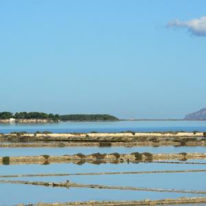 Italy. Sicily, Trapani blue salt