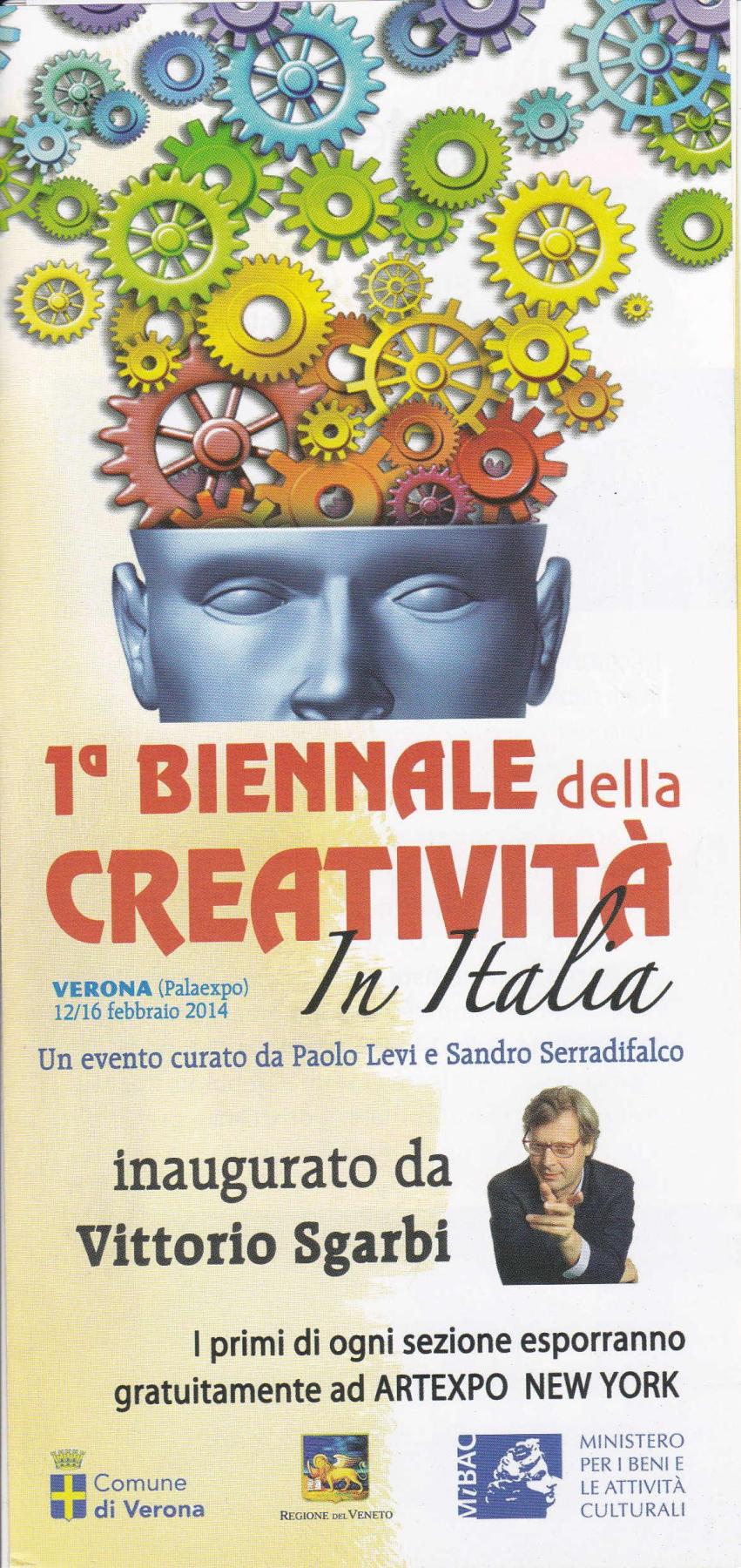 1° BIENNALE DELLA CREATIVITA' IN ITALIA