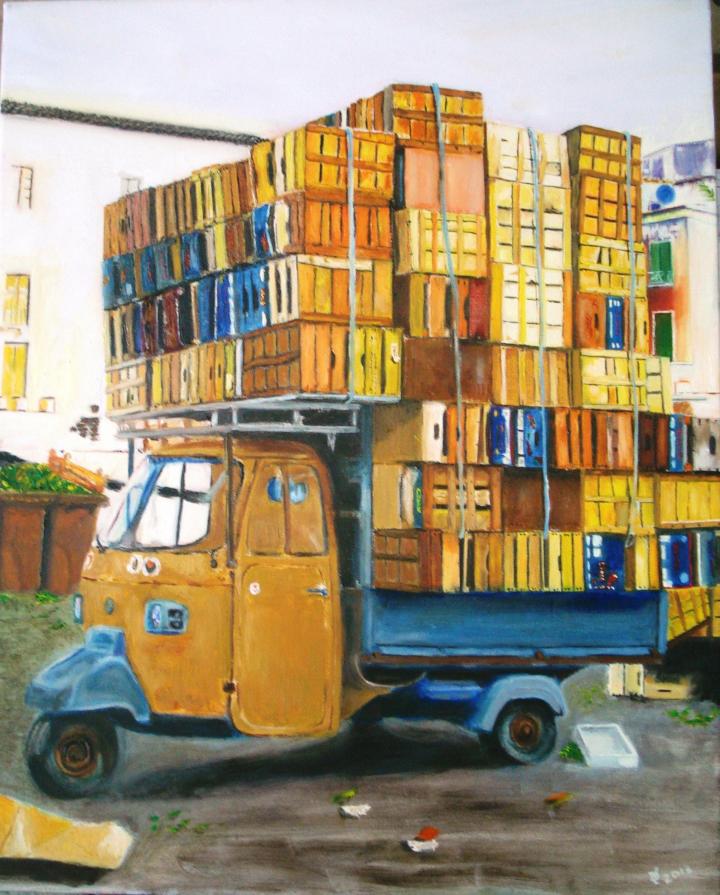 Piero Pappalardo (Italia) - La lapa - olio tela - 40 x 50