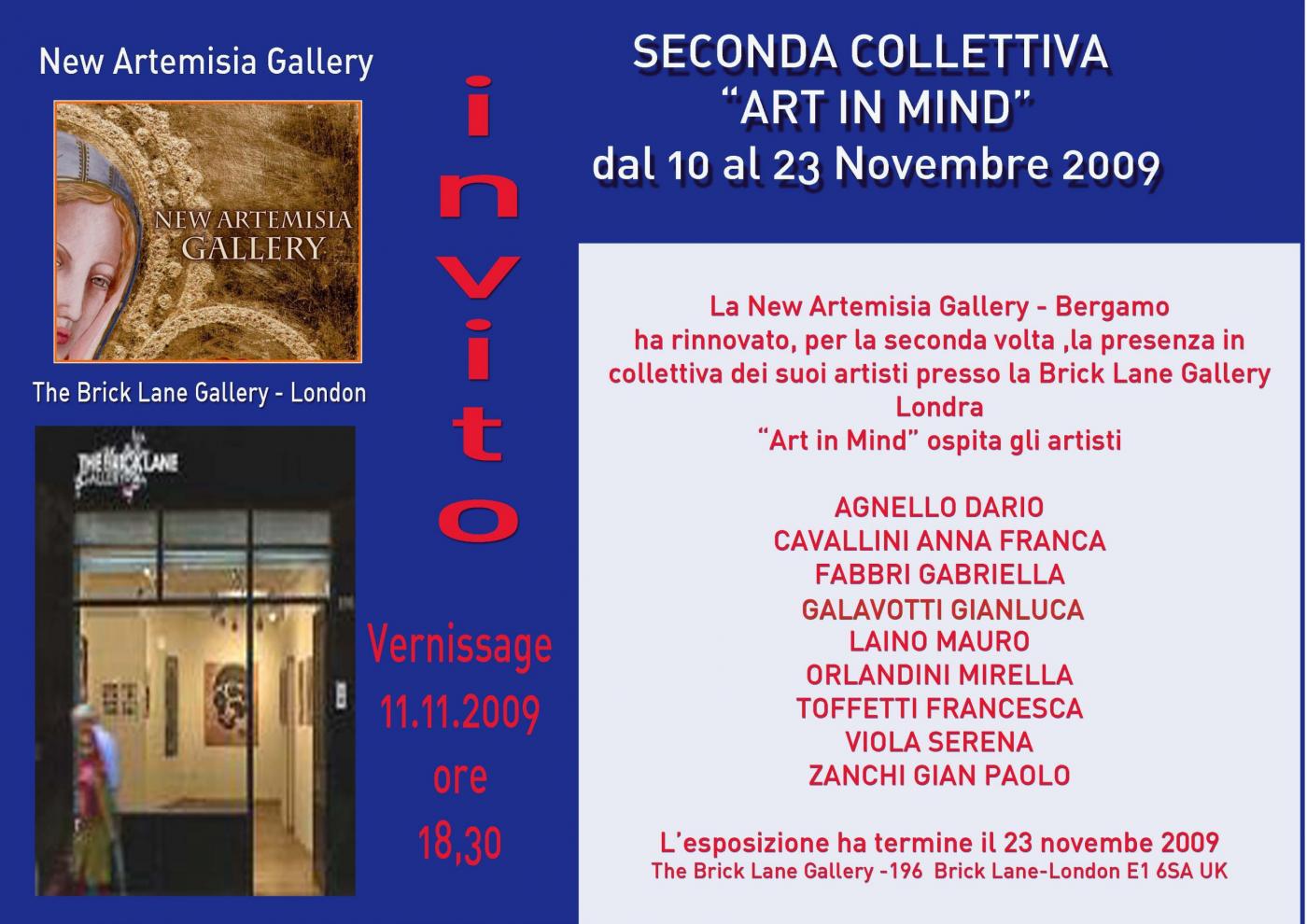 Collective Art In Mind - London fron New Artemisia Gallery