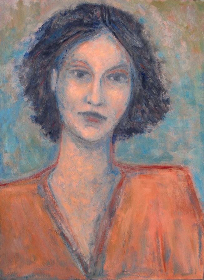 Woman in orange