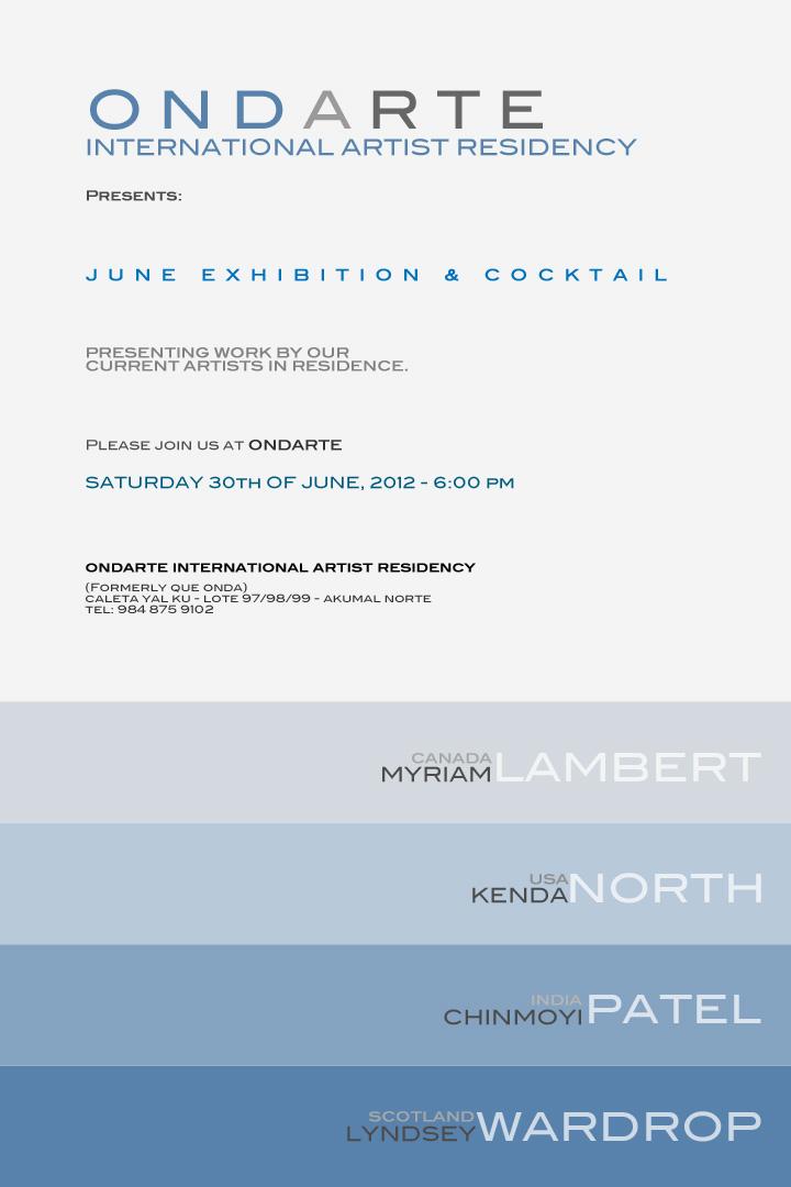 ONDARTE - INTERNATIONAL ARTIST RESIDENCY JUNE VERNISSAGE 