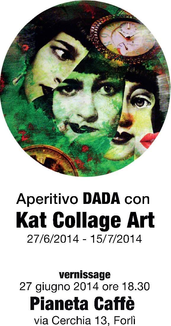 Aperitivo Dada con Kat Collage Art 