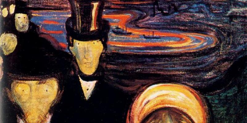 Anxiety, 1894 by Edvard Munch 