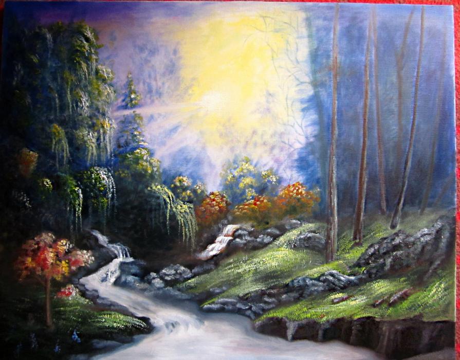 The first landscape painted by me