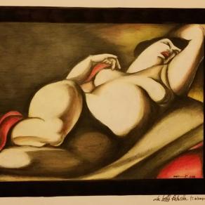 LA BELLE RAFAELA (RIPRODUZIONE- T. DE LEMPICKA)