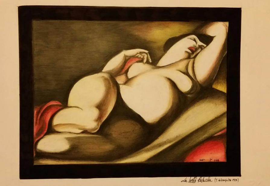 LA BELLE RAFAELA (RIPRODUZIONE- T. DE LEMPICKA)