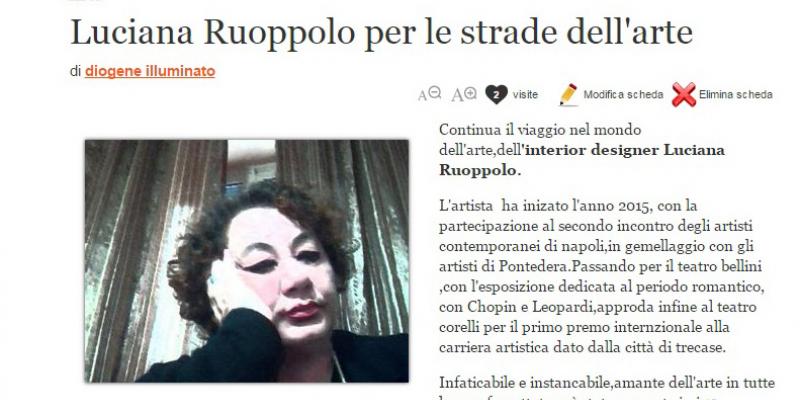 luciana ruoppolo per le strade dell'arte