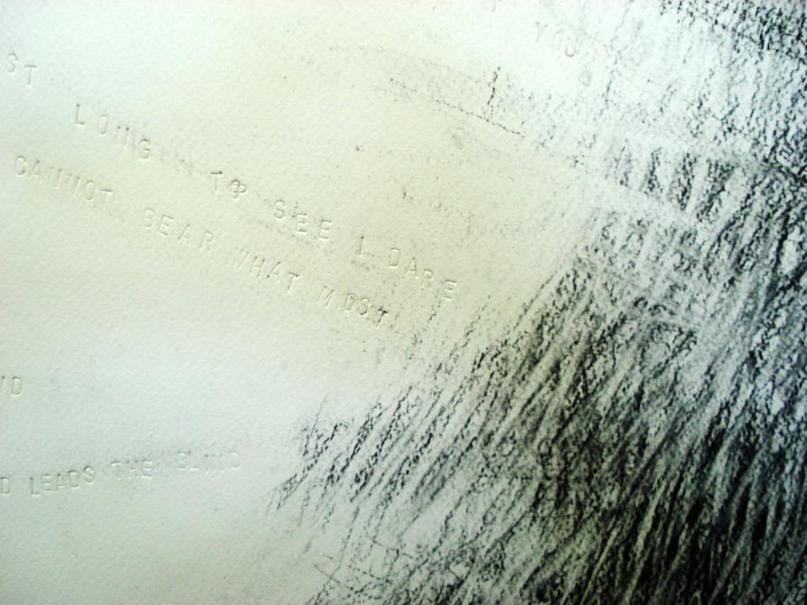 Reflecting on Oedipus (detail of drawing)