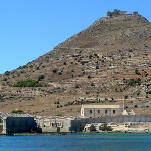 Italy. Sicily, Trapani blue salt