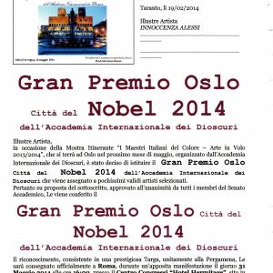 OSLO CITY GRAND PRIX NOBEL PRIZE 2014