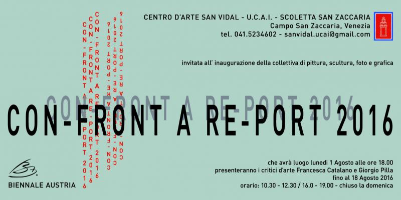 INAUGURAZIONE DELLA MOSTRA „CON-FRONT A RE-PORT 2016“