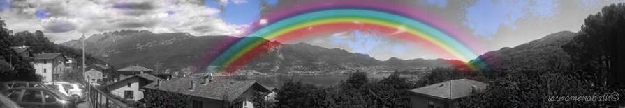 "un arcobaleno dove non c'è" 