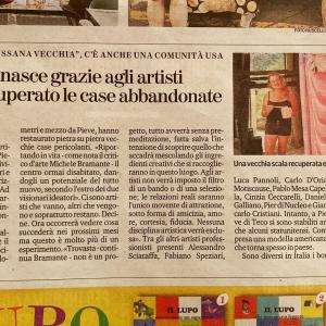 Articolo di Giornale che parla della residenza Artistica 