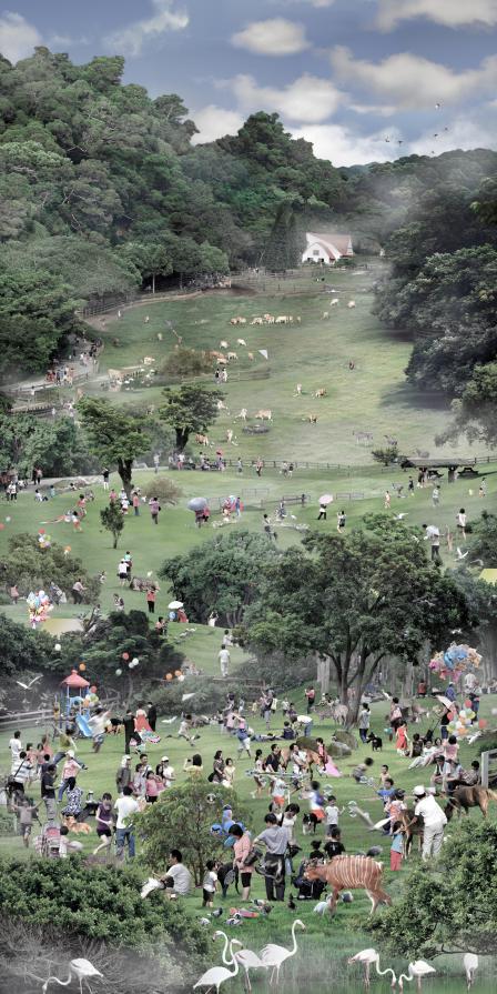 Travelers among Hills in Midsummer