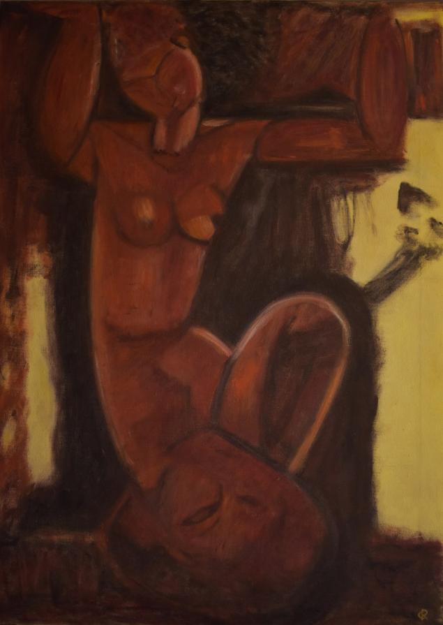 Cariatide - Mademoiselle Grain de Café Omaggio a Modigliani 