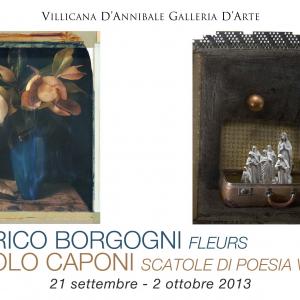 Fleurs by Enrico Borgogni and Packages of Visual Poetry by Paolo Caponi