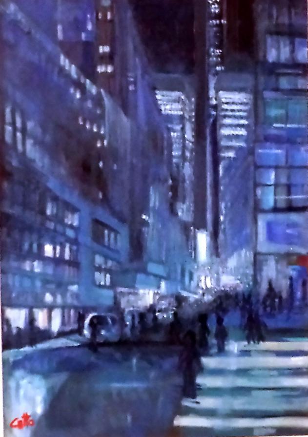 NY City scape - omaggio a Jeremy Mann