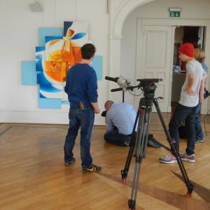 TV-Team (NDR, Kulturtipps) filming 