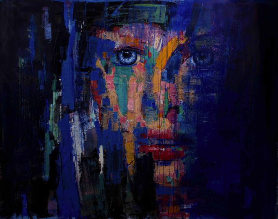 Fabio Modica | Ophelia - mixed media on canvas - cm 200x157 | 79x62 inches | Lowe Gallery - USA