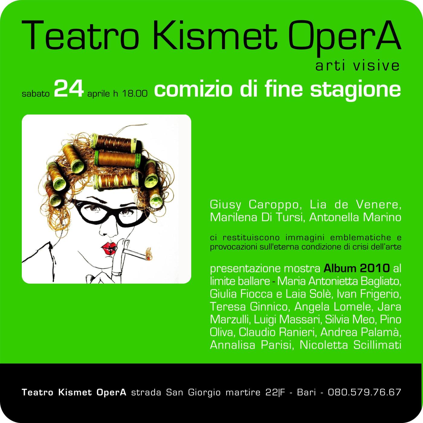 Comizio di fine stagione. Kismet/arti visive