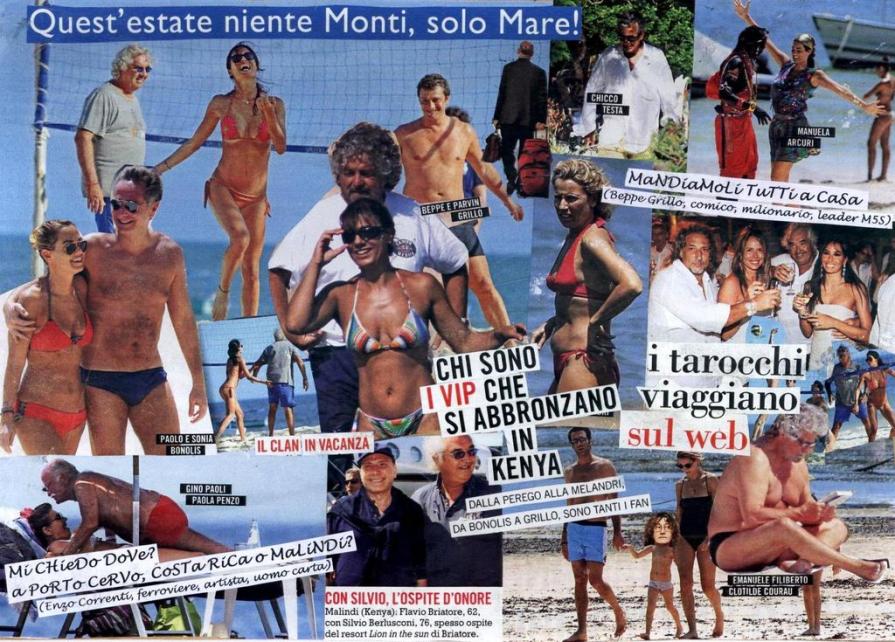 arte postale QueST'eSTaTe NieNTe MoNTi, SoLo MaRe!