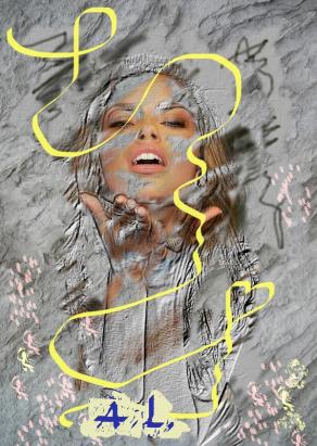 Adriana Lima - painting