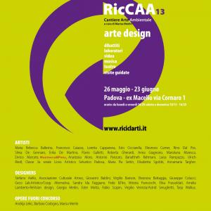 RicCAA 13  Biennale internazionale Arte e Design sul tema della sostenibilità ambientale