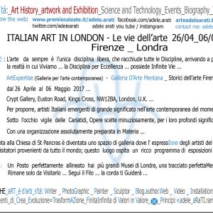 THE CRYPT GALLERY - ITALIAN ART IN LONDON - ADELE ARATI