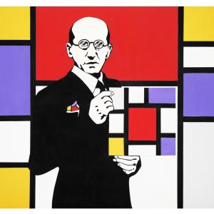 PIET MONDRIAN -omaggio opera 3D