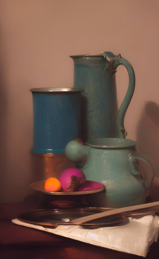 Still Life - subdued color harmony study