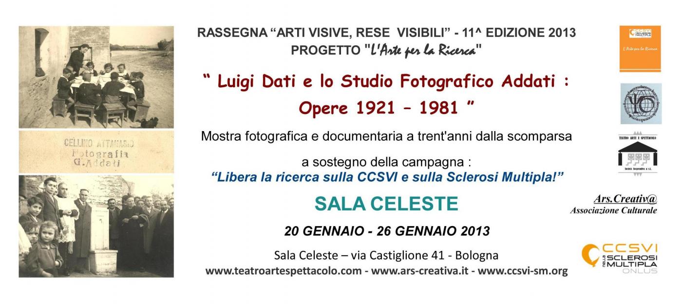  “ LUIGI DATI E LO STUDIO FOTOGRAFICO ADDATI : OPERE 1921 / 1981 “