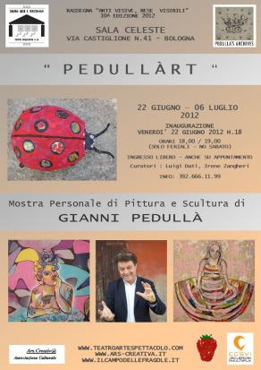 Locandina Mostra Gianni Pedullà Sala Celeste Bologna