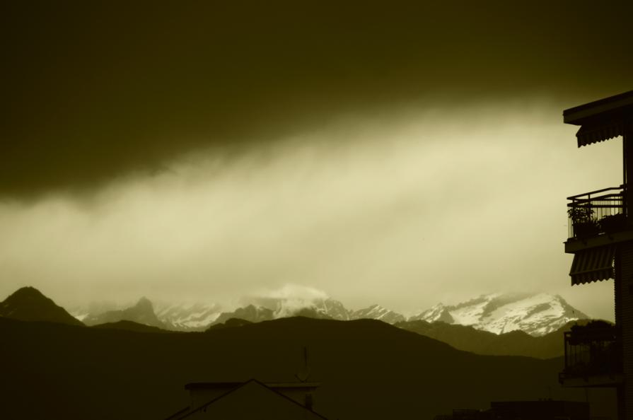 landscape in shadow