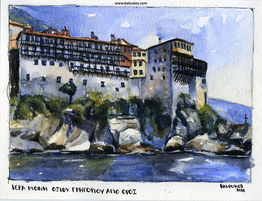 Sketches from Mount Athos