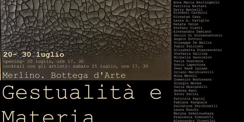 GESTUALITA' E MATERIA