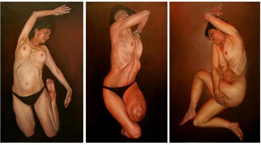 Falling: Three Studies of Descent, Cantos 2 (Triptych)