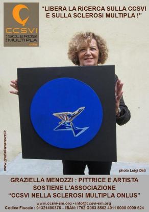 La pittrice e artista Graziella Menozzi aderisce alla campagna "Libera la Ricerca sulla CCSVI e sull