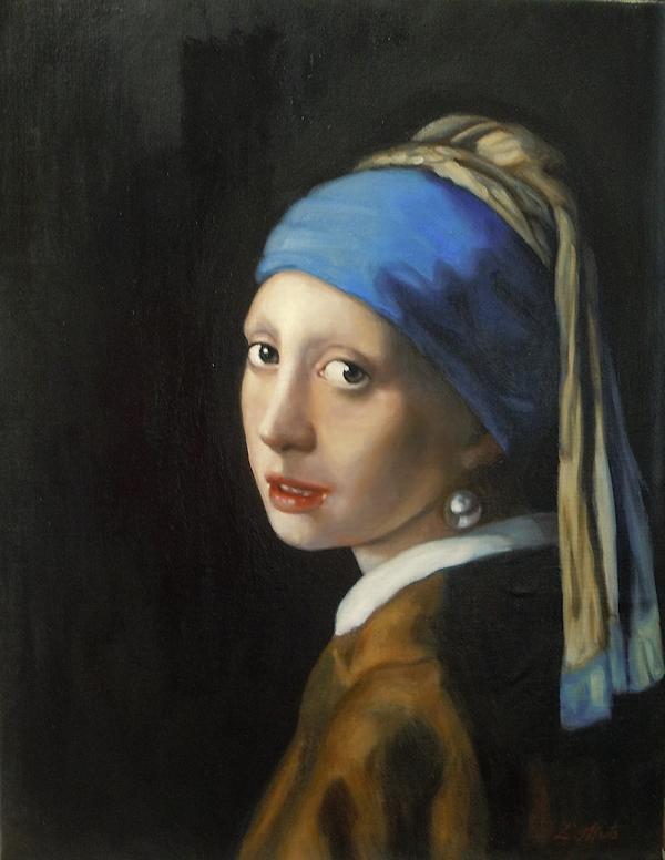 Kopie nach Jan Vermeer - Das Mädchen mit dem Perlenohrring