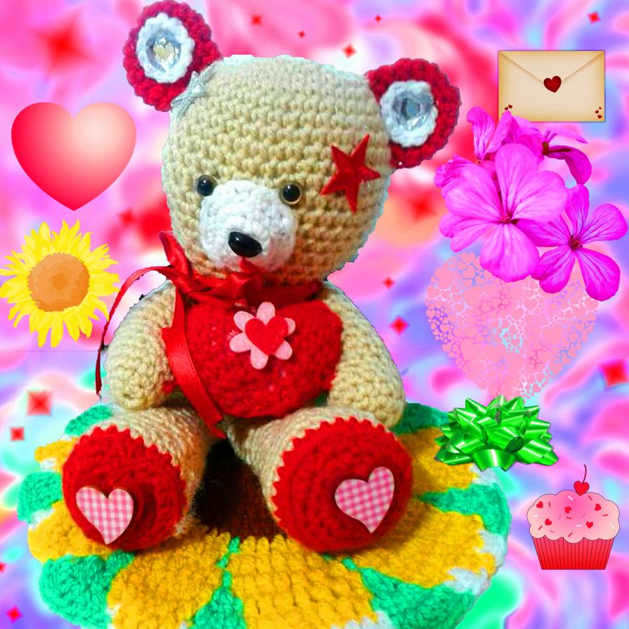 # l'orsetta SOFIA che con il suo cuore dona amore e simpatia ... AMIGURUMI 67