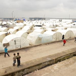 Refugee tents